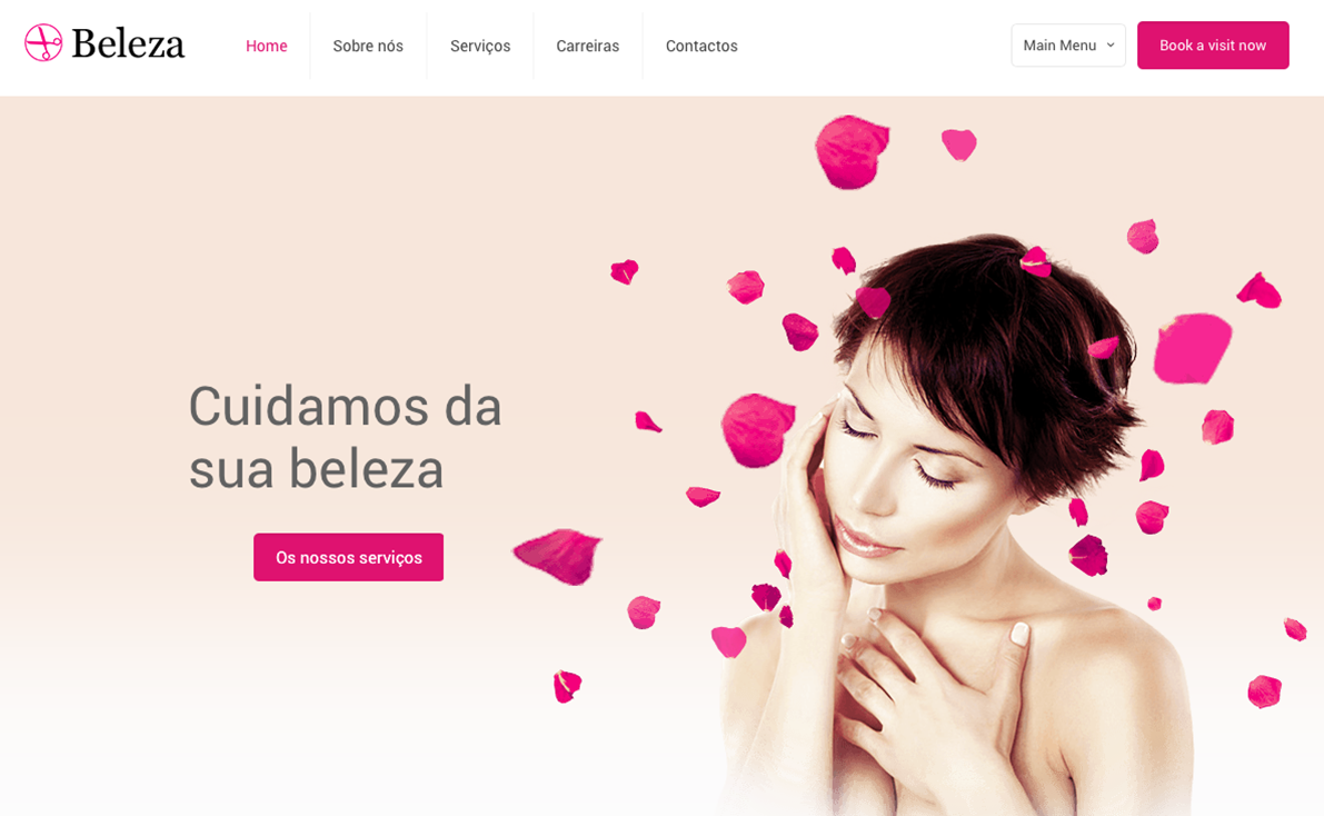 Website para salão de beleza