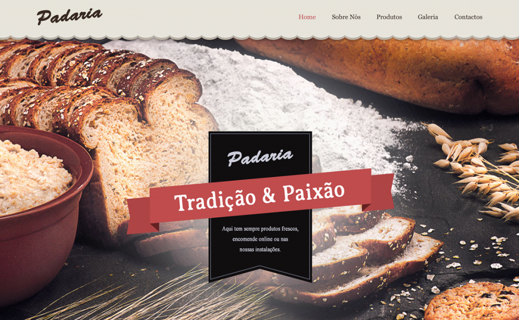 Website para padaria